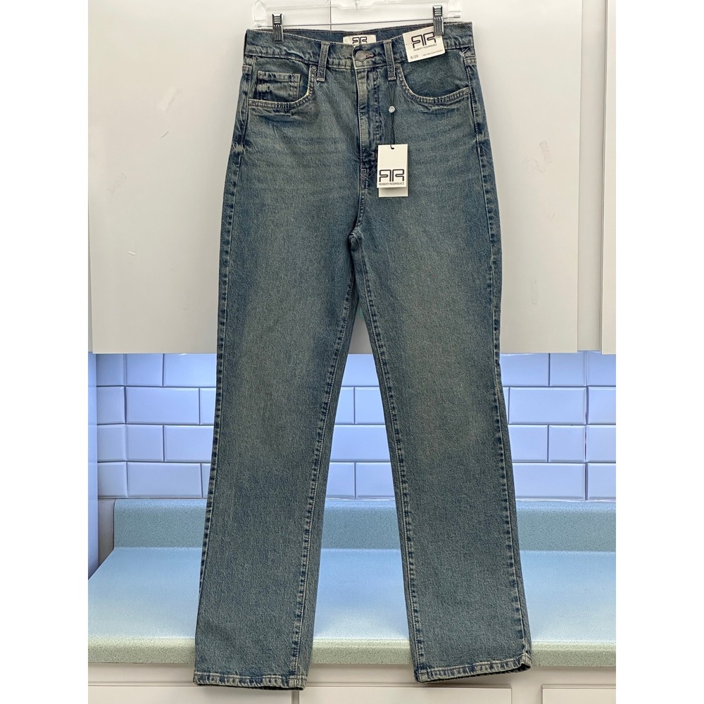 Robert Rodriguez High Rise Slim Straight Jeans Worn Blue Size 8/29 32353927-FL3